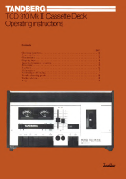 Tandberg TCD-310_Mk2 - Owners Manual-2